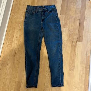 Free people high waist stretch skinny jeans W26